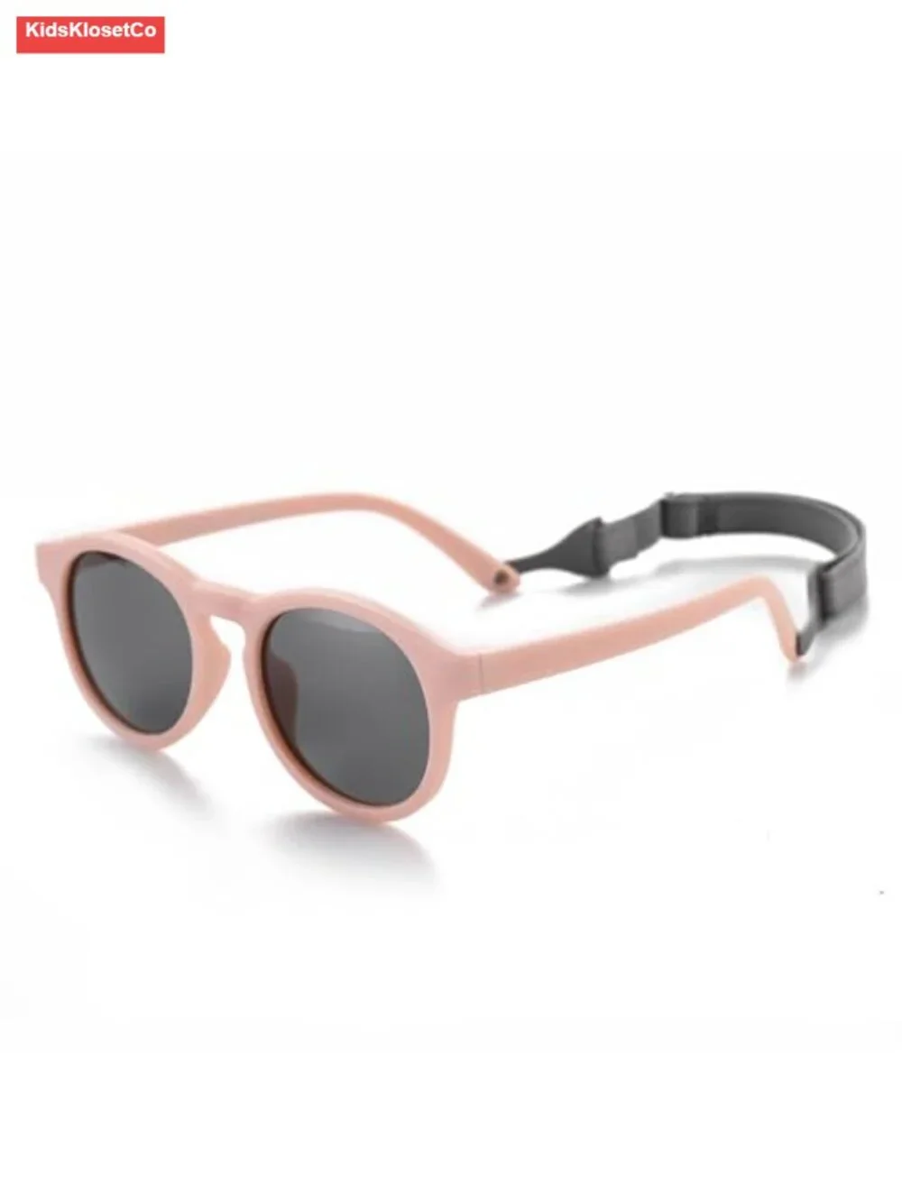 Infant Sunglasses with Strap UV400 Polarized Bendable Round